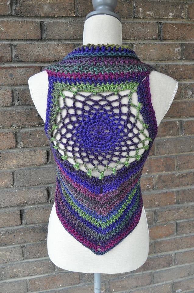 Crochet mandala outlet vest pattern