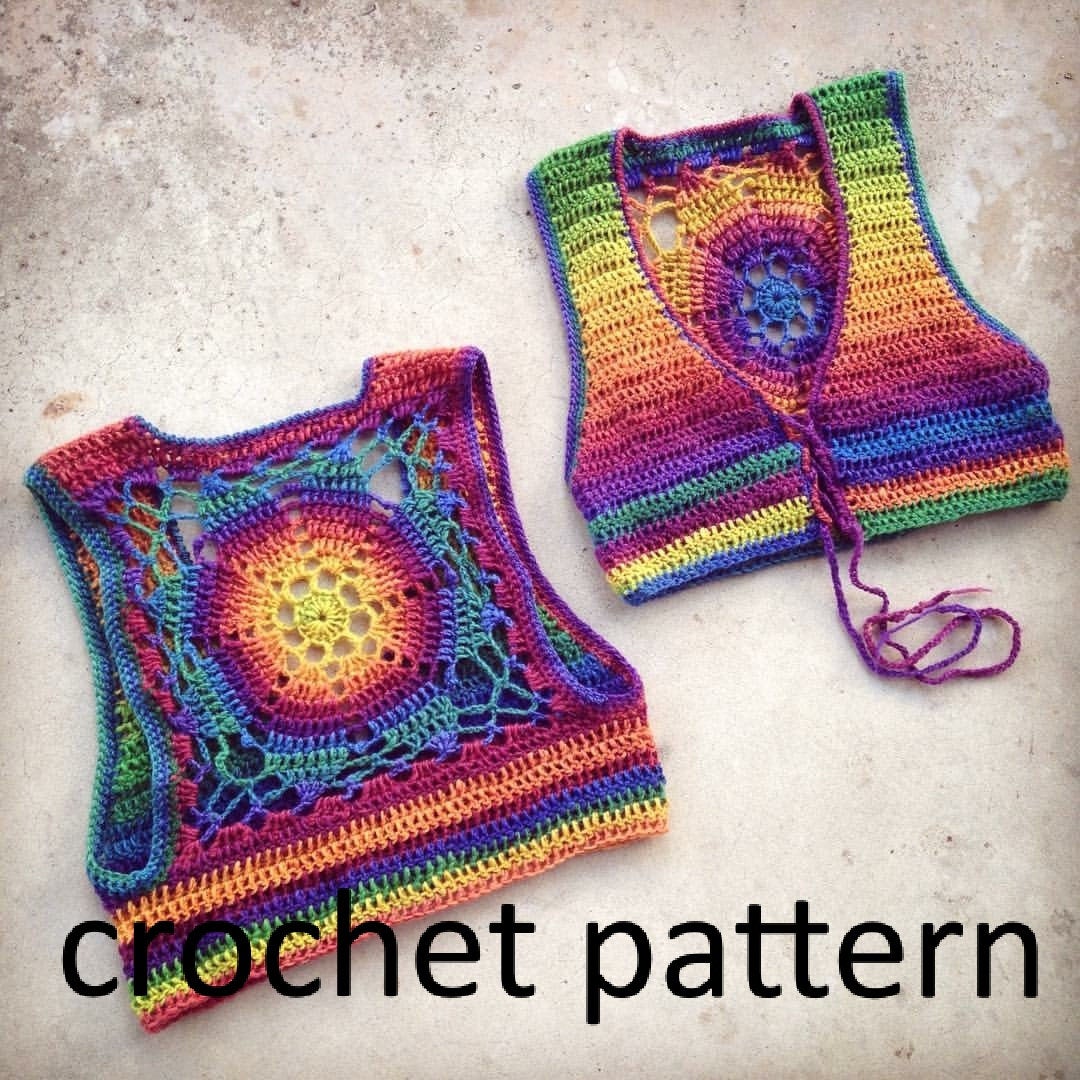 Astral Crochet Vest Crochet Pattern