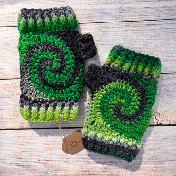 Toxic Swirl Fingerless Gloves