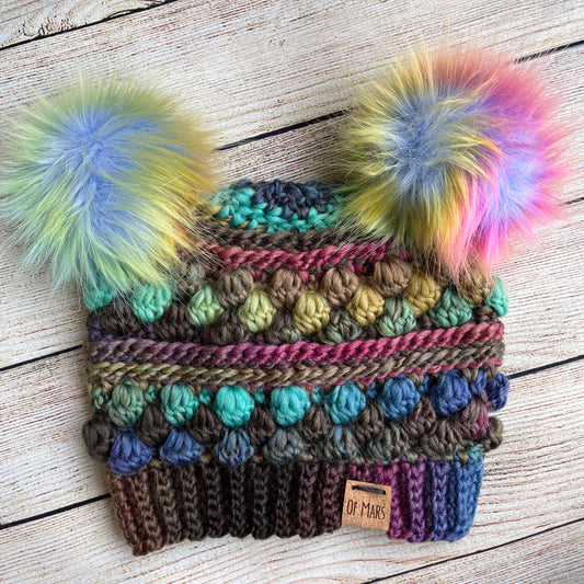 Custom Earthy Wobble Bobble Beanie