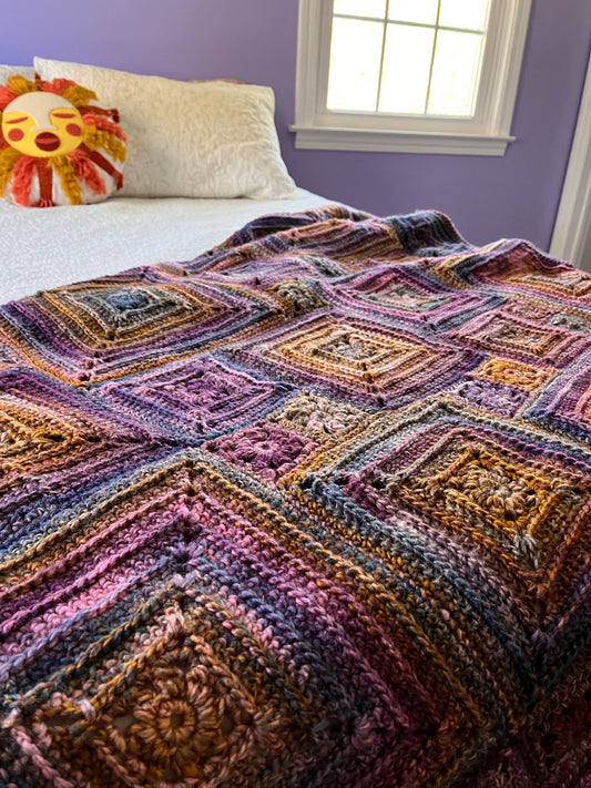 Crazy Daisy Blanket Crochet Pattern