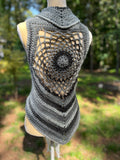 Dreamcatcher Mandala Vest  & Sweater - Crochet Pattern