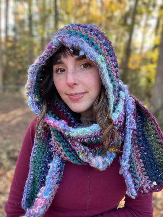 Scrappy Hooded Scarf