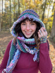 Scrappy Hooded Scarf