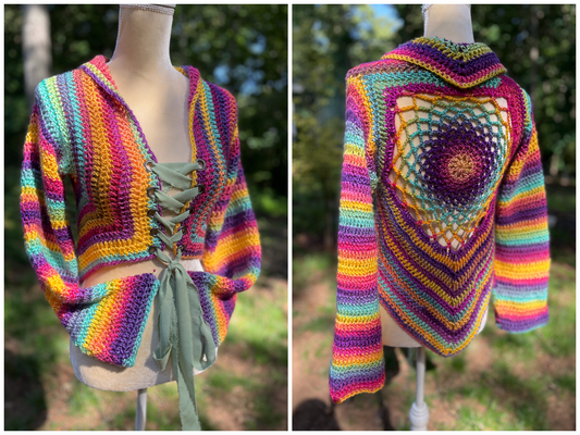 Dreamcatcher Mandala Vest  & Sweater - Crochet Pattern