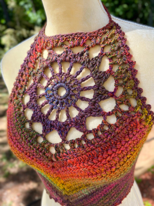 Sunburst Crop Top - Crochet Pattern