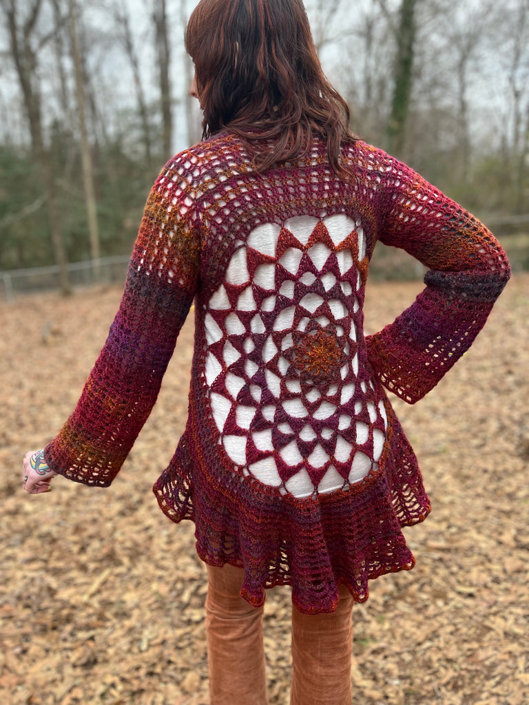 Crochet vest cardigan