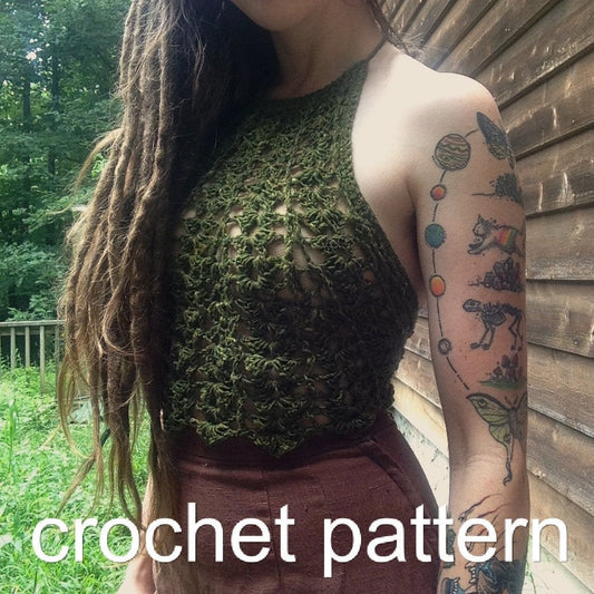 Fern Crop Top - Crochet Pattern