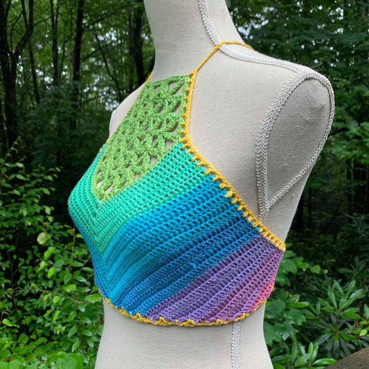 Sacred Flower Crop Top - Crochet Pattern