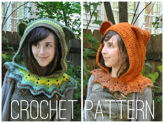 Grateful Dead Dancing Bear Hood - Crochet Pattern