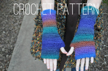 Fingerless Armwarmers - Crochet Pattern