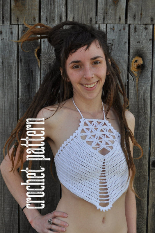 Flower of Life Crop Top - Crochet Pattern