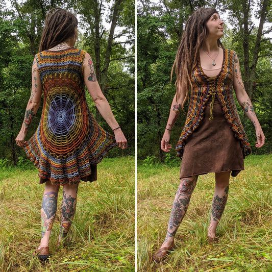 Sierra Mandala Vest Crochet Pattern